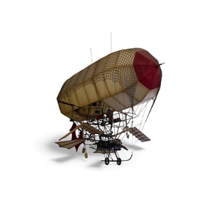 DUMONT-SANTOS STEAM PUNK STYLE FLYING MACHINE