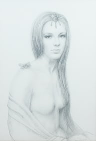 RAYMOND WHYTE FEMALE NUDE PENCIL STUDIES