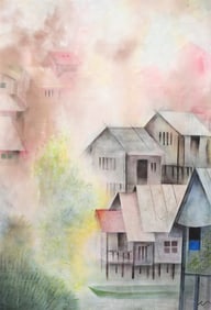 CHUAH THEAN TENG MISTY VILLAGE SCENE