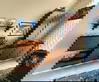 MID-CENTURY WALNUT FLOATING MODULAR WALL UNIT