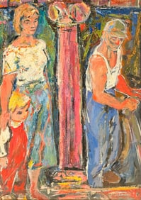 LASZLO MATULAY “FAMILY DYNAMIC” PAINTING