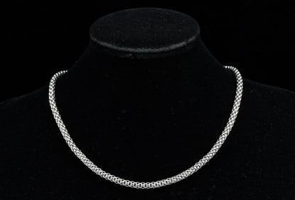 18K SNAKE LINK CHAIN 360 DEGREE LOBSTER CLAW