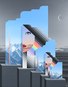 MODERN ABSTRACT FEMALE HEADS