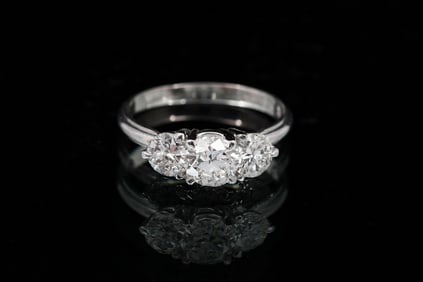 PLATINUM LITE 2CTW DIAMOND RING ORANGE BLOSSOM