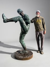 LIFE-SIZE BRONZE SCULPTURE OF NOLAN RYAN