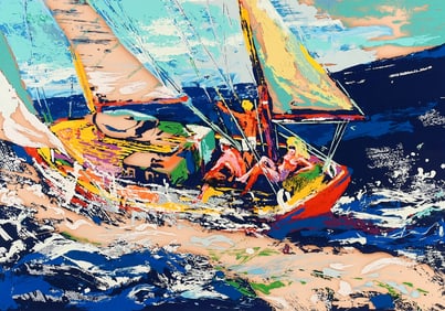 LEROY NEIMAN SCREENPRINT “NORTH SEAS SAILING”
