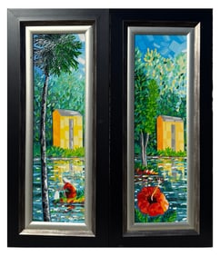 PAIR OF CAROLINA CEPEDA ORIGINAL PAINTINGS