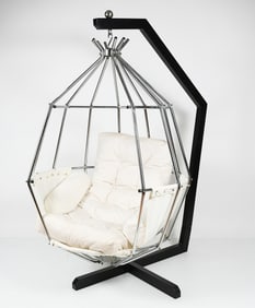 IB ARBERG HANGING "PARROT" CHAIR ON STAND