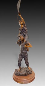 WALT HORTON BRONZE "TALLER AS A TEAM"