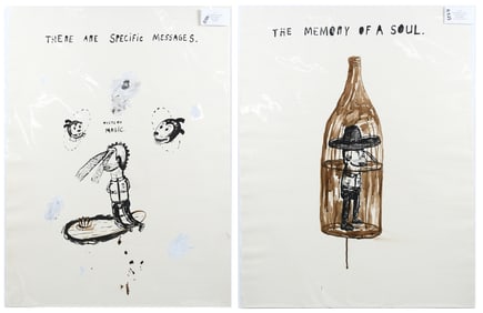 TWO FRED STONEHOUSE WATERCOLOR PAINTINGS