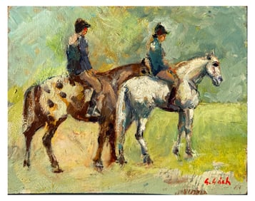 GEORGE GACH PAINTING “MATHESON HORSE SHOW”