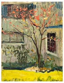 GEORGE GACH COUTRYARD PAINTING