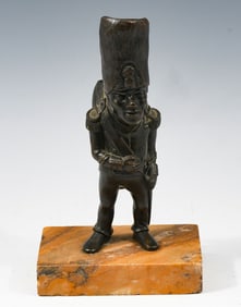 BRONZE FRENCH SOLDIER MATCHSAFE