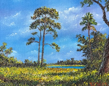 L.A. “REDMAN” MEYER HIGHWAYMEN-STYLE PAINTING