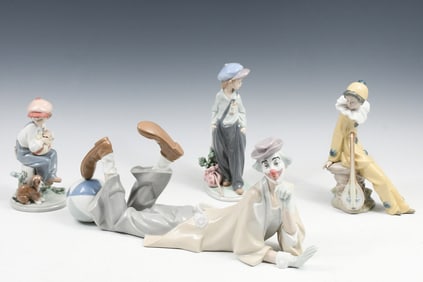 4 PC. LLADRO PORCELAIN FIGURINE COLLECTION