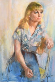 MONA JORDAN PORTRAIT PAINTING