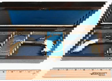 1830 BELGIAN ELG MUFF PERCUSSION PISTOLS IN BOX