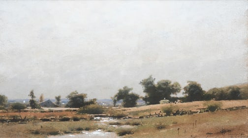 WILLIAM HAMILTON GIBSON PASTORAL LANDSCAPE PAINTING
