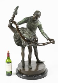 BALLERINA AND DANCE PARTNER BRONZE AFTER CHIPARUS