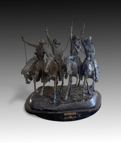 "COMING THROUGH THE RYE" BRONZE AFTER REMINGTON