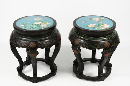 PR. CLOISONNE STOOLS