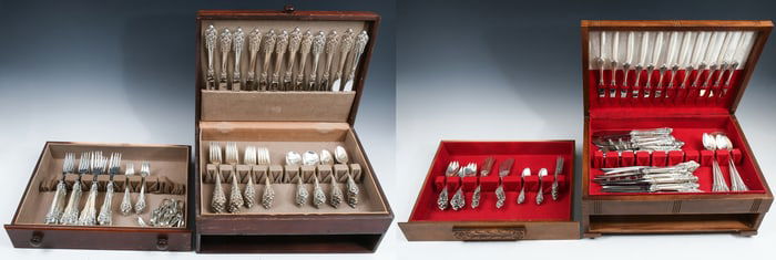 192 PC. WALLACE GRAND BAROQUE STERLING FLATWARE