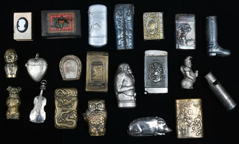22 PC. FIGURAL MATCHSAFE COLLECTION
