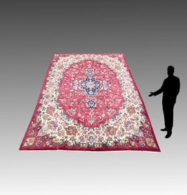 ESTATE PERSIAN KASHAN DESIGN HAND KNOTTED CARPET