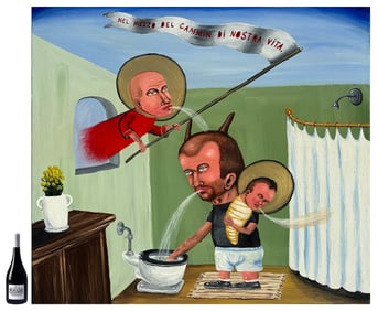 LARGE FRED STONEHOUSE PAINTING