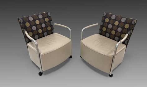 PR. HERMAN MILLER "CELESTE" LOUNGE CHAIRS