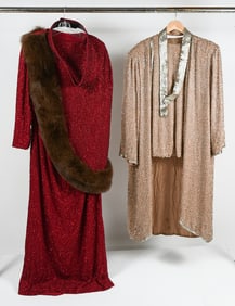 2 BEADED EVENINGWEAR - NOLAN MILLER, STEVEN YEARICK