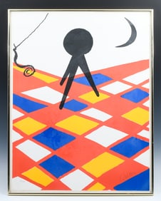 ALEXANDER CALDER LITHOGRAPH "TABOURET ET TROIS PIEDS"
