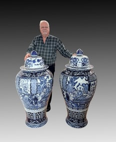 PR. KANGXI STYLE JINGDEZHEN PALACE JARS