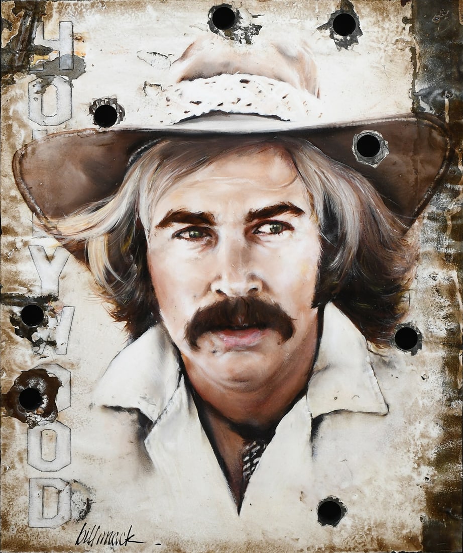 BILL MACK JIMMY BUFFET ORIGINAL HOLLYWOOD SIGN PAINTING (1 of 7)