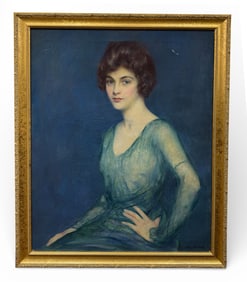 CARL NORDELL O/C PORTRAIT OF POLLY NORDELL