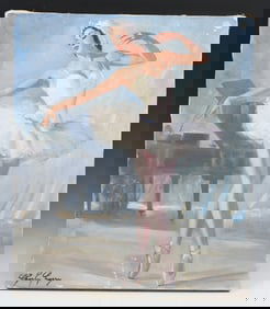 CHARLEY GARRY BALLERINA RECITAL PAINTING