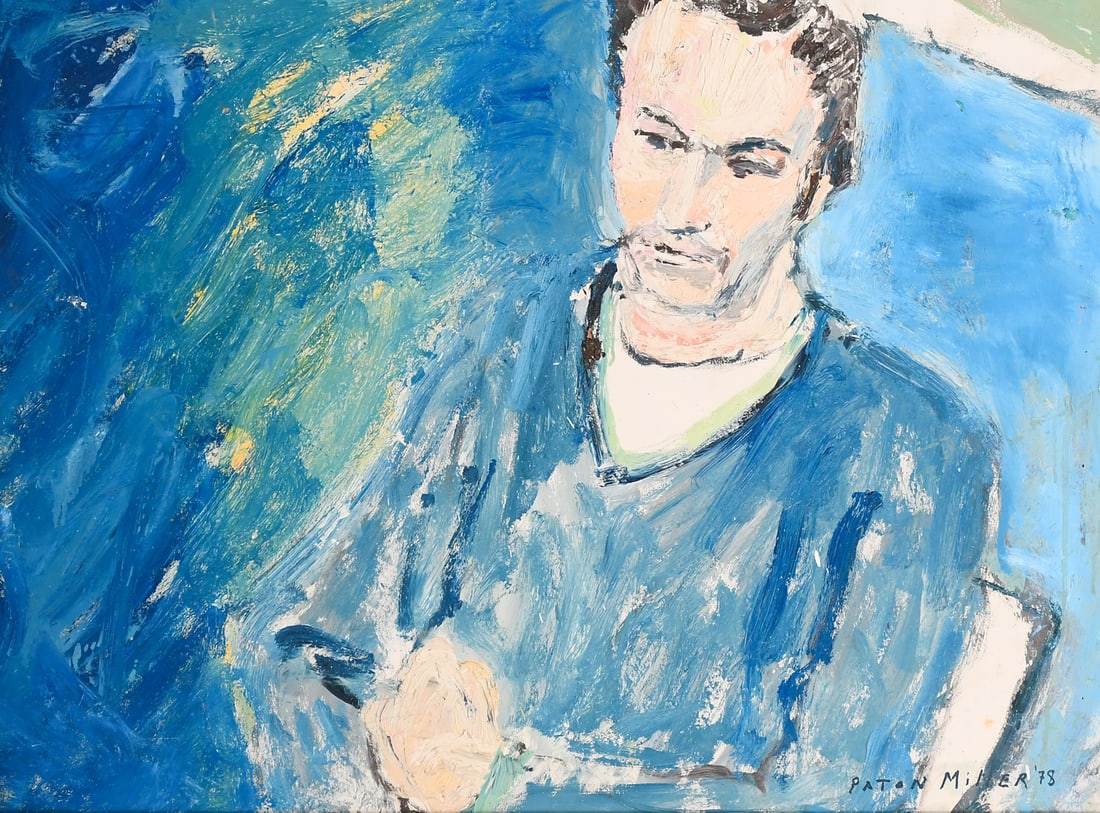MODERNIST PORTRAIT PAINTING BY PATON MILLER (1 of 5)