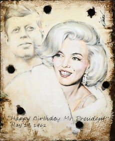 BILL MACK "THE BIRTHDAY SONG" HOLLYWOOD SIGN PAINTING