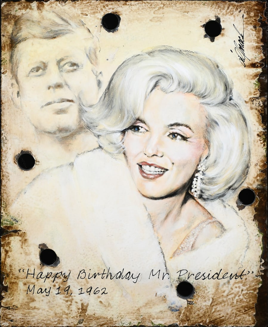 BILL MACK "THE BIRTHDAY SONG" HOLLYWOOD SIGN PAINTING (1 of 6)