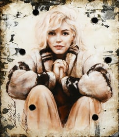 BILL MACK "MARILYN'S LAST PHOTO" HOLLYWOOD SIGN PAINTING