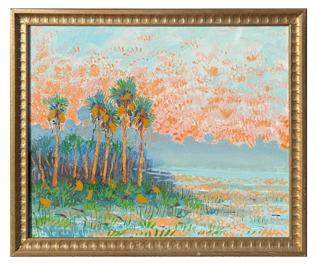 GREG BEHYMER FLORIDA PALM SUNRISE LANDSCAPE PAINTING (1 of 4)