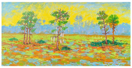 GREG BEHYMER FLORIDA MARSH LANDSCAPE PAINTING