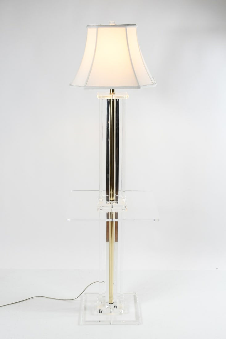 MID-CENTURY MODERN LUCITE FLOOR LAMP (1 of 4)