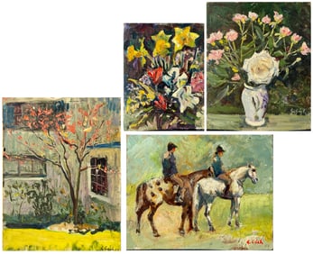 4PC. GEORGE GACH PAINTING LOT