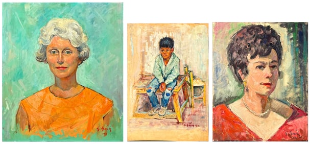 3PC. GEORGE GACH PAINTING LOT