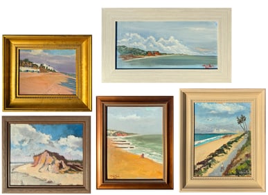 5PC. SUSIE GACH PEELLE OIL PAINTING LOT