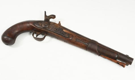 SIMEON NORTH MODEL 1819 FLINTLOCK PISTOL