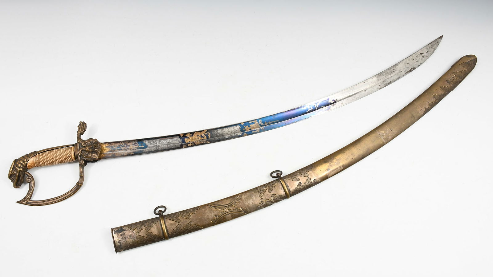 19TH-CENTURY EAGLE POMMEL MILITIA OFFICER'S SWORD (1 of 8)