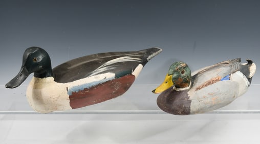 2 PC. CARVED & PAINTED DUCK DECOYS