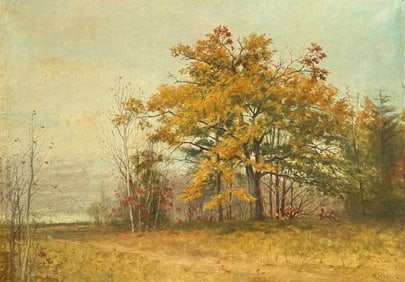 THOMAS HICKS AUTUMNAL LANDSCAPE